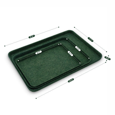 3-piece  EDC Catchall felt trays